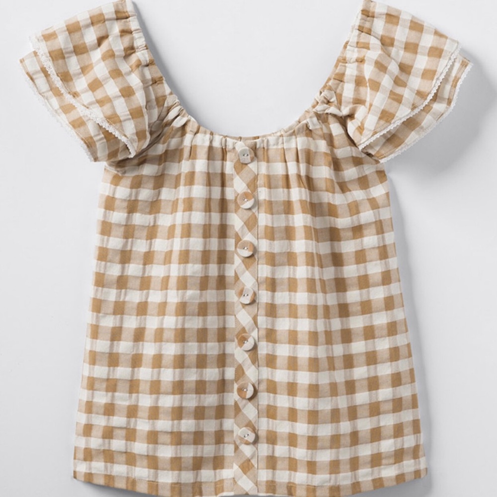 📌🆕 Matilda Jane • Annabelle Plaid Off-Shoulder • Blouse